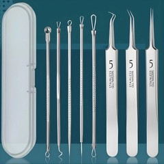 Acne Needle Blackhead Remover – Pimple & Comedone Extractor Tool Kit with Tweeze