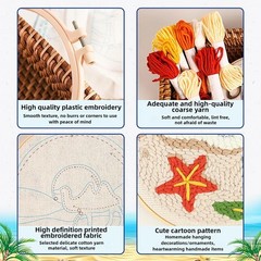 Punch Needle Kit for Beginners, Kits 8 inches, 01-Bear