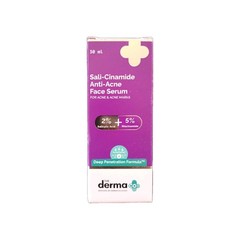The Derma Co Sali-Cinamide Anti-Acne Face Serum 2% Salicylic Acid 30ml USA Ship