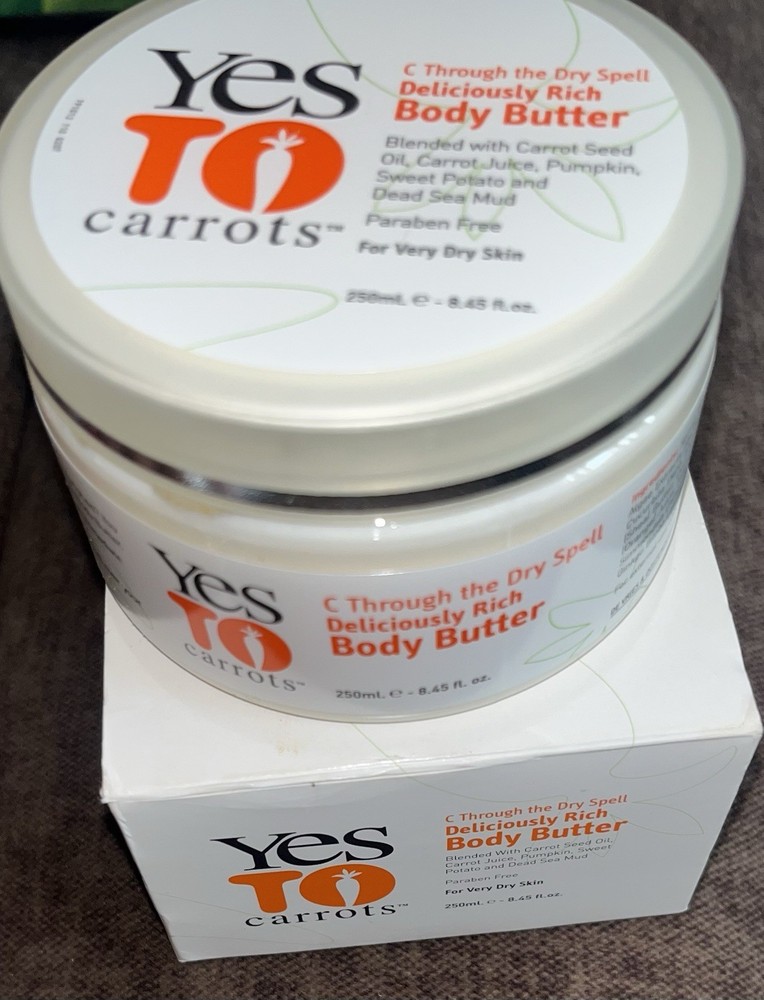 New! Yes To Carrots Body Butter NIB 8.45 fl oz Carrot Seed Oil SEALED