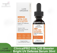 Luxe Organix ClinicalPRO Vita C20 Booster Bright UV Defense Serum (30ml)