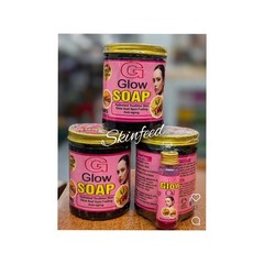 G Glow Soap 7 Days skin whitening and Glow Oil, Spot Fading anti Aging Soap 500g