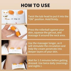 AH-8 Firming Neck Cream 4.23 Fl Oz – Anti-Aging & Roller Massage Design