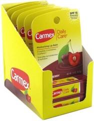 Carmex FRESH CHERRY Lip Balm STICK Lot ( 12 pack w. Display Box ) /