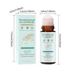 Frankincense And Castor Oil Rose Quartz Roll-on Organic Cold-Pressed Castor Oil