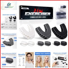 Jaw Exerciser for Men & Women, Silicone Jaw Toner for Beginner | Intermediate…