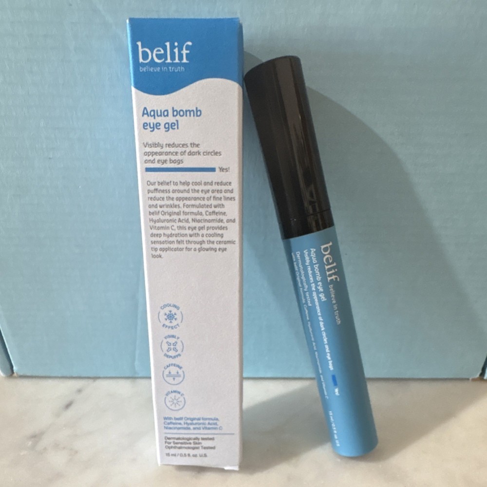 belif Aqua bomb Cooling Hydrating Under Eye Gel for Dark Circles 15 ml