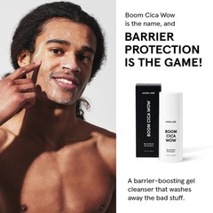Centella Face Wash for Men Skin Care: BOOM CICA 3.4 Fl Oz (Pack of 1), blue