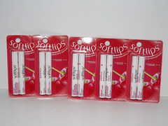 5 Packs Softlips Lip Protectant Cherry 2 Sticks Per Pack SPF 20 New (P)