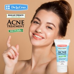 De La Cruz 5% Sulfur Ointment Acne Medication, TUBE 2.6 OZ +10% Trial Size Jar