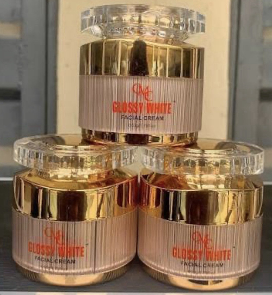 Glossy White Face Cream for Dark Spots Acne Sunburn 50g
