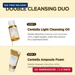 SKIN1004 Centella Travel Kit, Korean Skin Care Set with Toner, Moisturiser, Seru