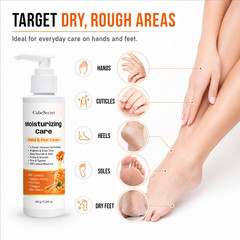 Honey Turmeric Hand Foot Cream Moisturizing Repair Balm for Dry Skin 150g