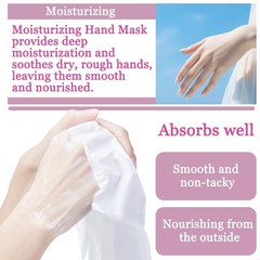 Hydrating Hand Masks, 6PCS Hand Mask Moisturizing Gloves for Men Women, Smooth L