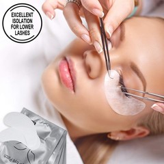 50 Pairs Eyelash Extension Gel Patches Natural Hydrogel Under Eye Pad Lint Free