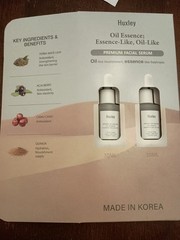 Huxley Oil Essence: Essence Oil Like Premium Facial Serum 30ml – 2 Pack Korea