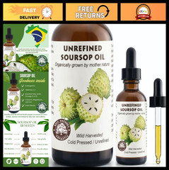 100% Pure Organic Soursop Oil – Cold-Pressed Moisturizer for Dry/Sensitive Skin