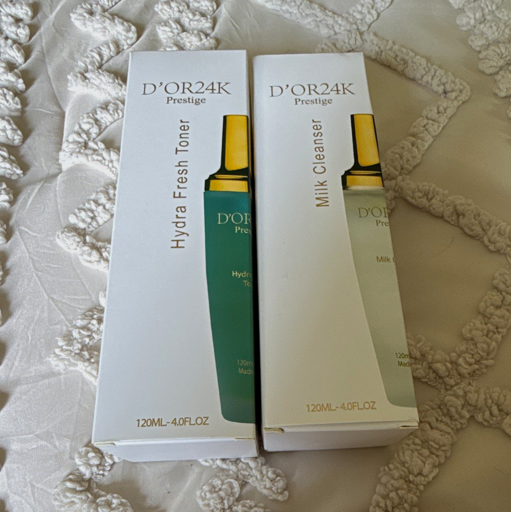 D&rsquo;OR 24K Prestige Hydra Fresh Face Toner & Milk Cleanser Set 120ml/4 fl oz