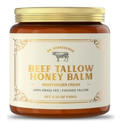 Crema de Sebo de Vaca y Miel Balsamo Hidratante Organico Cara y Cuerpo 120g