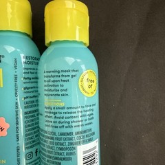 FREEMAN Warming GEL-TO-OIL MASK GINGER + GLYCERIN 1.7oz EACH ~ NEW (x2)