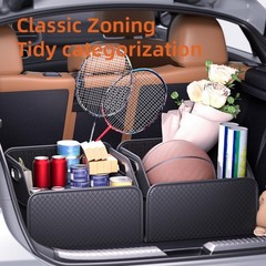 Car Trunk Organizer and Car Storage,Collapsible Multi-Compartment Car Organiz…