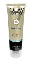 Olay SCRUBS 5 in 1 CLEAN DETOXIFYING Vitamin C + Black Charcoal Cleanse 4.2oz NW