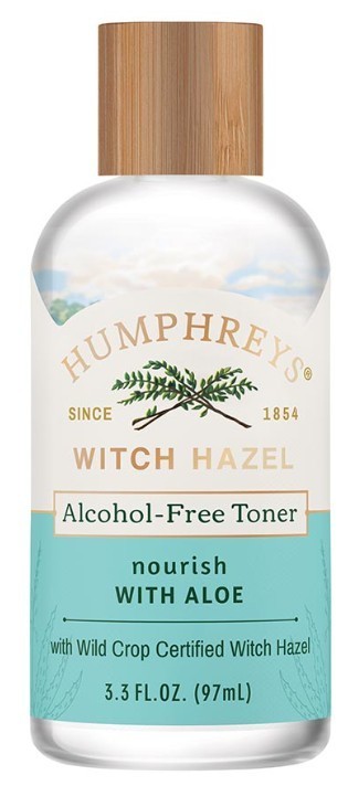 (2-Pack) Humphreys Nourish Alcohol Free Witch Hazel w/Aloe Toner 3.3 oz
