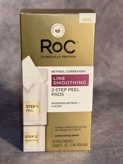RoC Retinol Correxion Line Smoothing 2-Step Peel Pads AHA/HA 20 Treatments