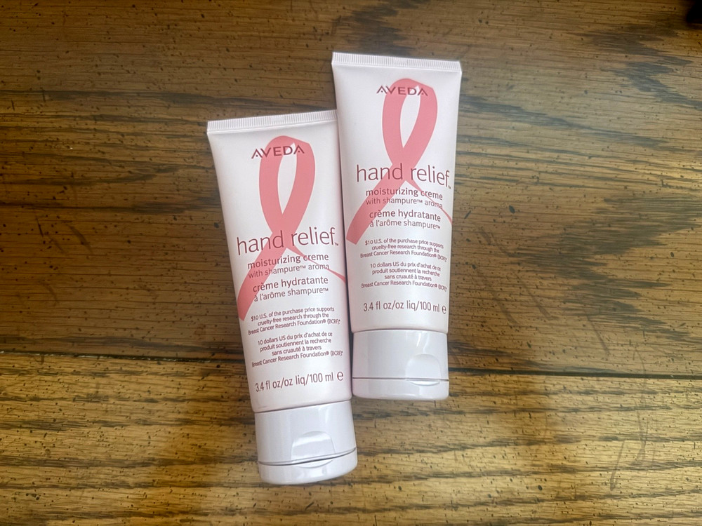 2X Aveda Hand Relief Moisturizing Creme Shampure Aroma 3.4oz Limited Ed New