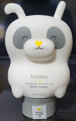 Bubbsi Whipped Coconut Oil Body Cream & Baby Eczema Lotion, 8 oz Bottle, New!