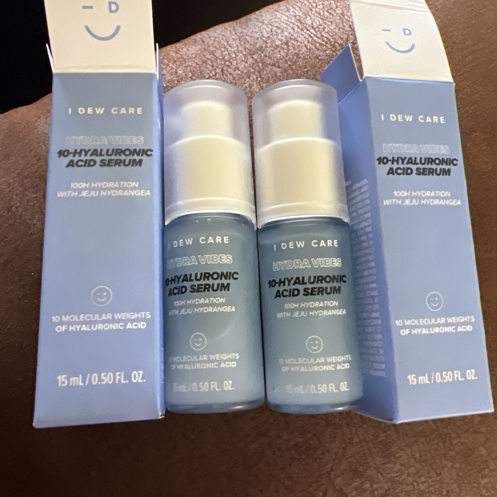 New!! 2 Pack I Dew Care Hydra Vibes 10-Hyalauranic Acid Serum Exp 02/07/27