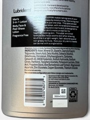 Lubriderm Men&rsquo;s 3 in 1 Lotion Fragrance Free Body Face Post Shave – 16 fl oz