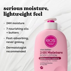 Shea Better Body Lotion Pomegranate Raspberry, 24-Hour Moisture Skin Care, Light
