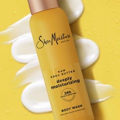 SheaMoisture Raw Shea Butter Body Wash Moisturize 18 Fl Oz (Pack of 1), White