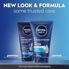 NIVEA MEN Maximum Hydration Face Wash, Face Wash with Provitamin B5 and Aloe Ver