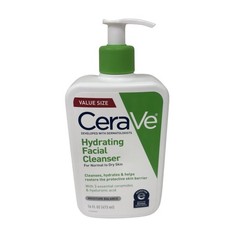 CeraVe Hydrating Facial Cleanser For Normal To Dry Skin 16 Fl. Oz. Pump Bottle