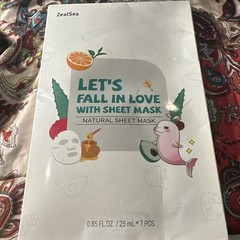 ZealSea Face Masks Skincare, Facial for Women Skin 7 Count (1 Box) Sealed Exp 27