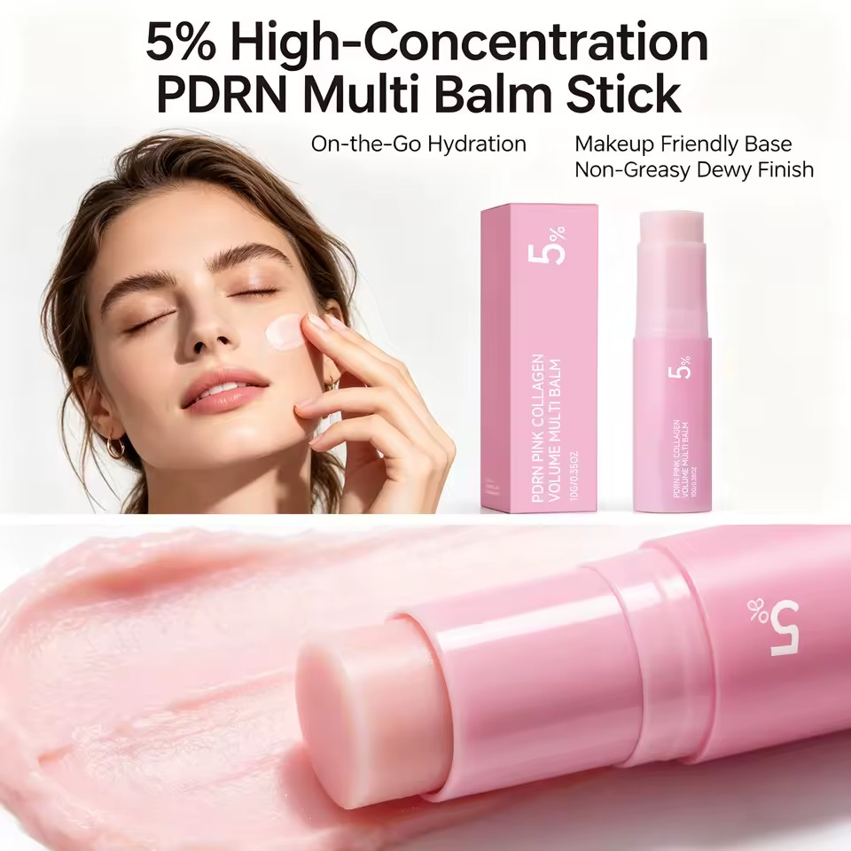 PDRN Korean Beauty Pink Collagen Volume Multi Balm Hydrating Face Moisturizer