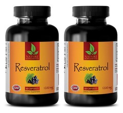 Resveratrol Supreme 1200 mg – Anti Aging – Super Antioxidant – 2 Bottles