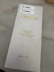 (EMPTY BOX) OROGOLD 24K Gold Collagen Pre-Mask Face Mask White