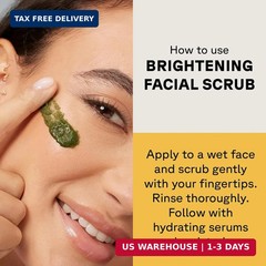 Acure Brightening Facial Scrub – Exfoliating 4 Fl Oz (Pack of 2), No Color
