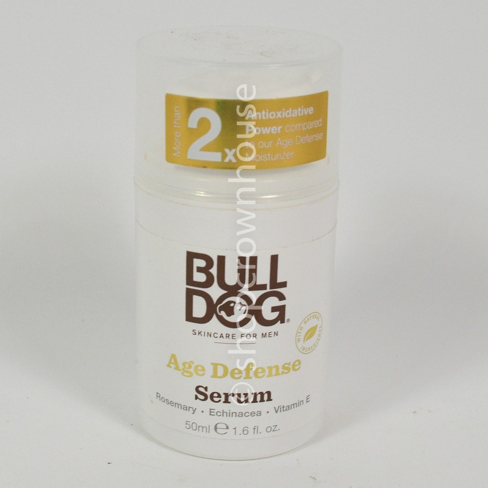 Bull Dog Skincare for Man AGE DEFENSE SERUM 1.6 fl oz Rosemary Enchinacea