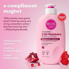 Shea Better Body Lotion Pomegranate Raspberry, 24-Hour Moisture Skin Care, Light