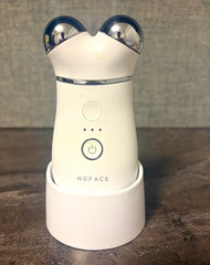 NuFACE Facial Toning Device for Face, Rechargeable w/ Charging Dock & Adapter