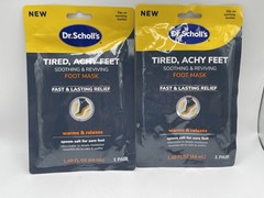 Dr. Scholl&rsquo;s Tired, Achy Feet Soothing & Reviving Foot Mask 2 Packs 1 Pair Ea Pk
