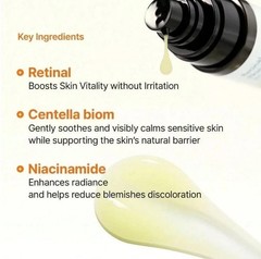 MEDITHERAPY Retinal Skin Booster Serum Beginner-Friendly, Anti-Aging 5.07Fl oz