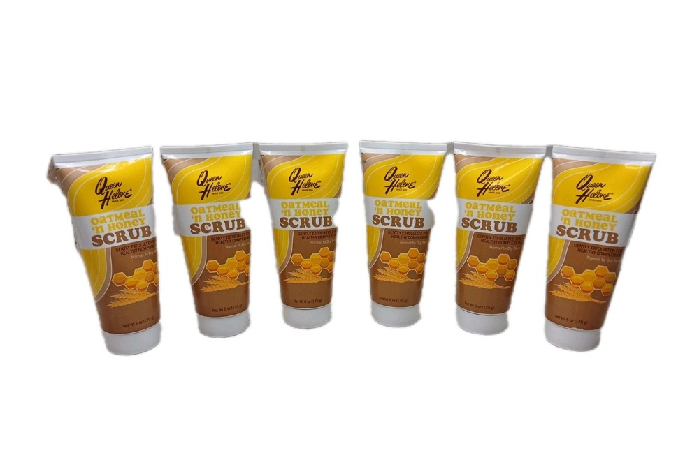 Queen Helene Oatmeal N Honey Facial Scrub 6oz. Tube (6 Pack)