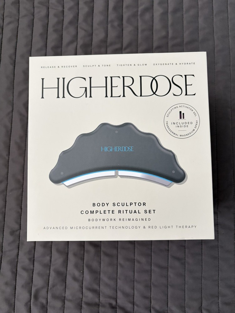 HighERDOSE Microcurrent Body Sculptor Set w/ Activator Gel & Magnesium Spray 5oz