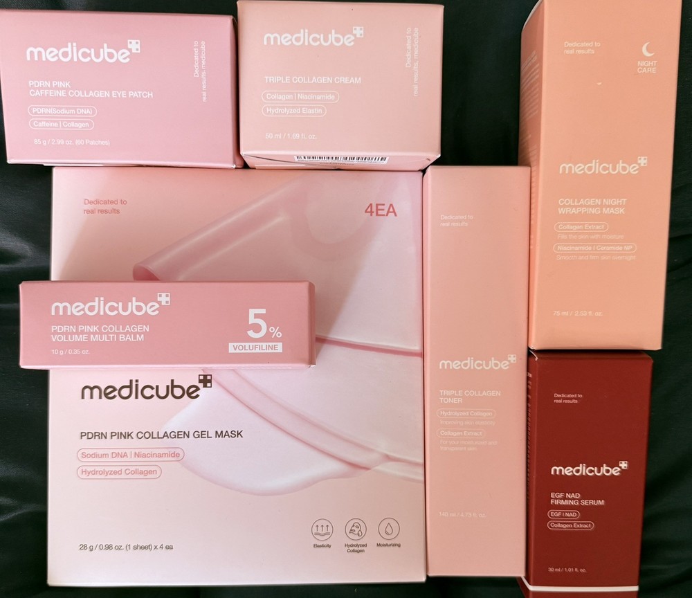 Medicube Korean Skincare Bundle – 7 pcs NEW IN BOXES