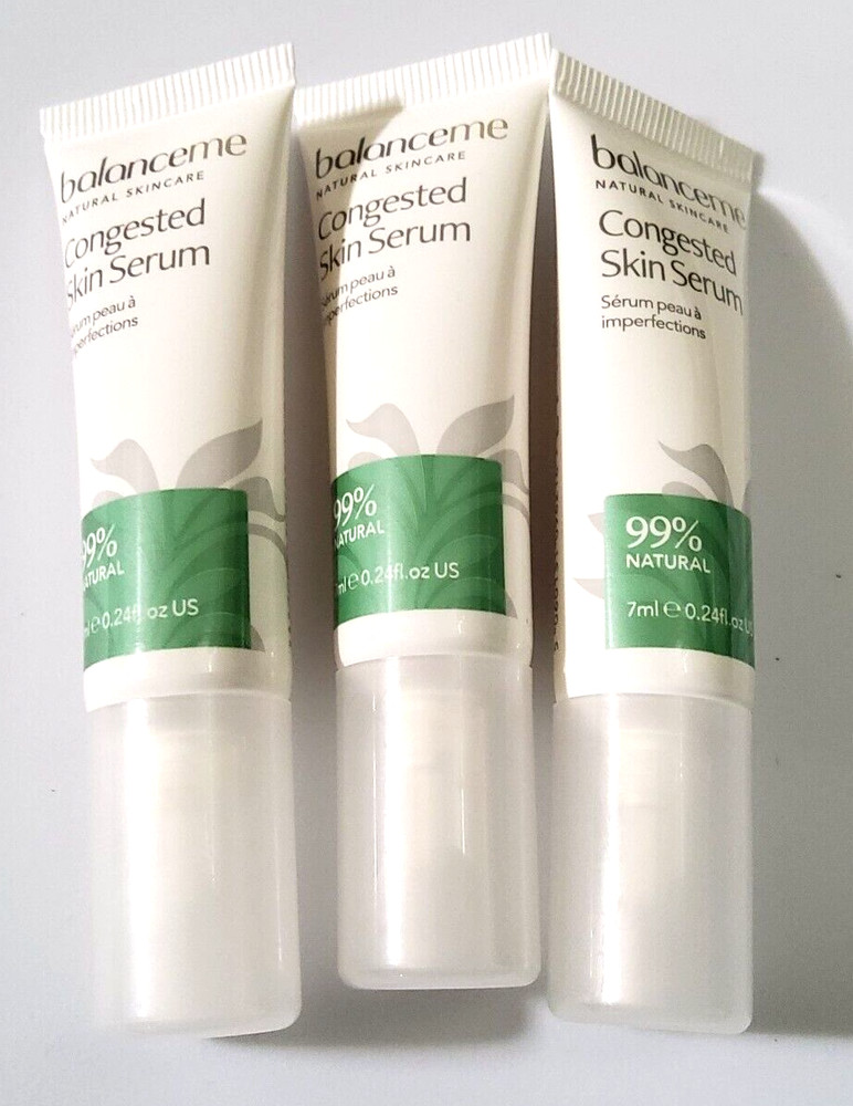 Lot Of 3- Balance Me Congested Skin Serum .24fl Oz/7ml